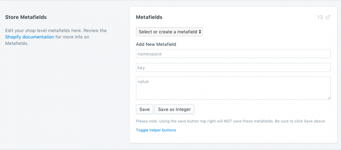 Meta Fields