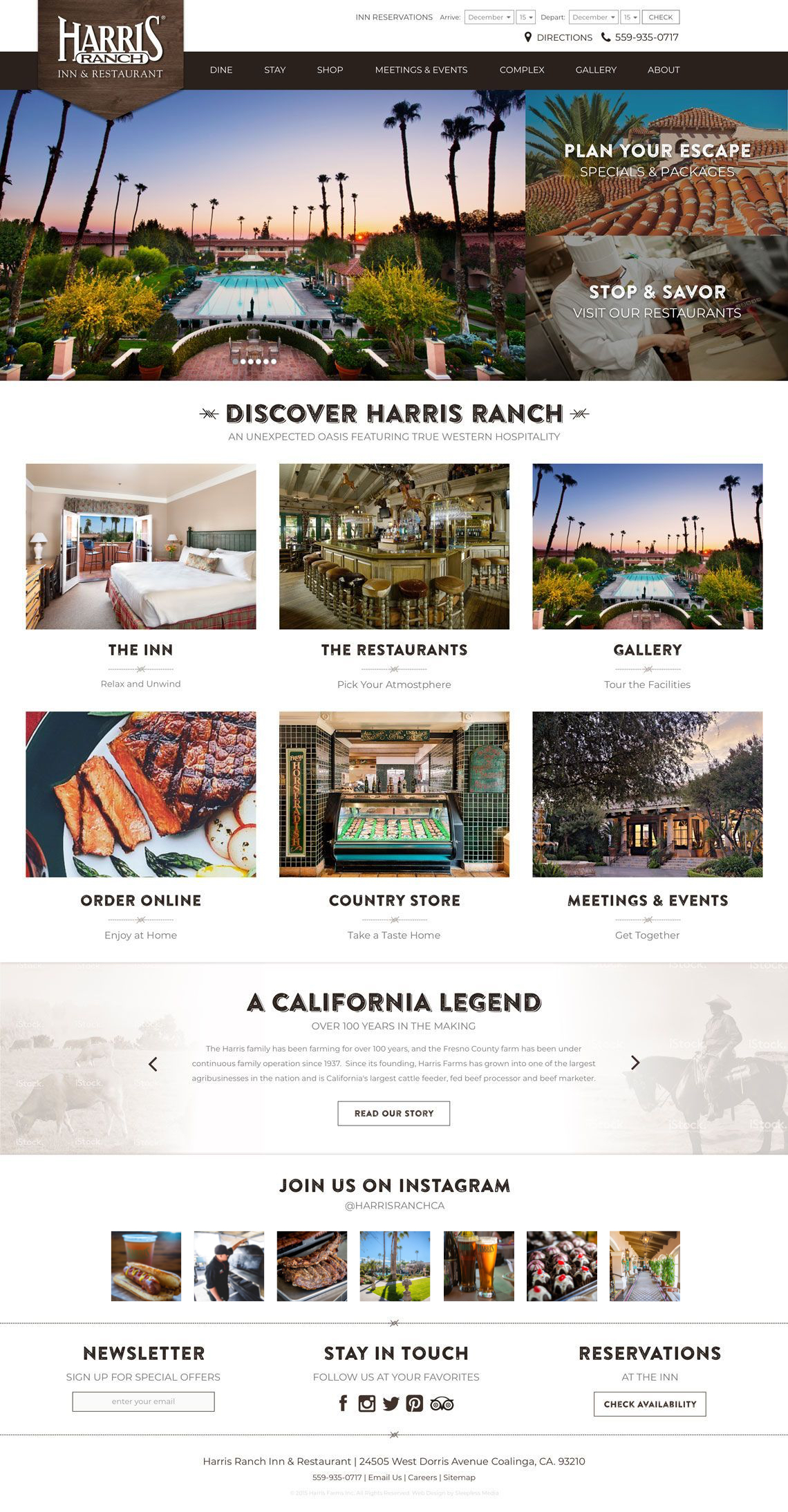Harris Ranch - Homepage