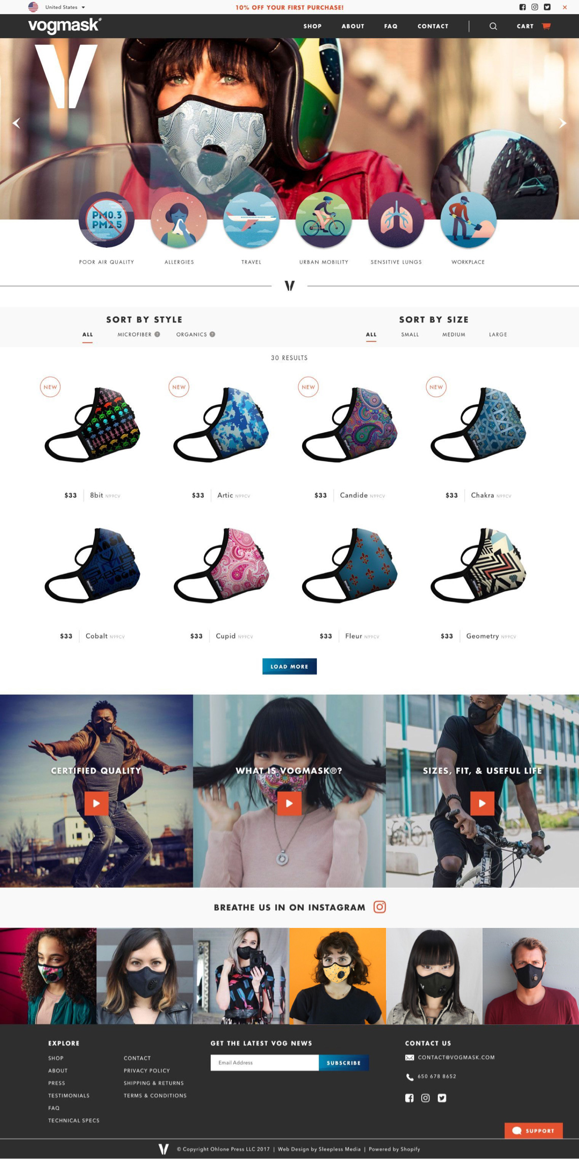 Vogmask - Homepage