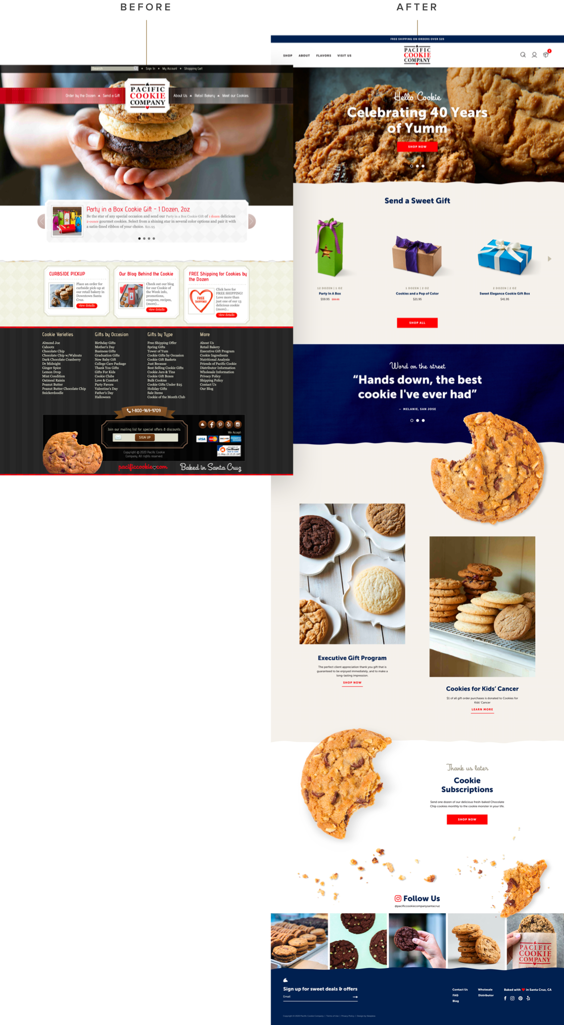 Pacific Cookie Company - Before & After