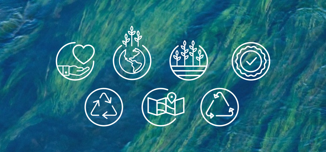 Algae Goods Icons