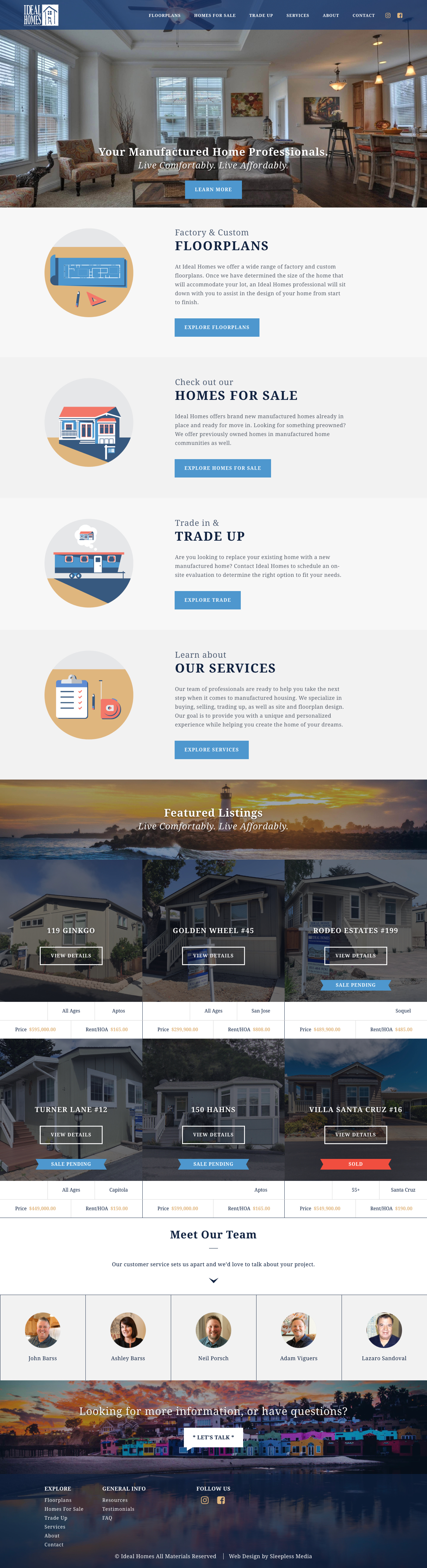 Ideal Homes Homepage