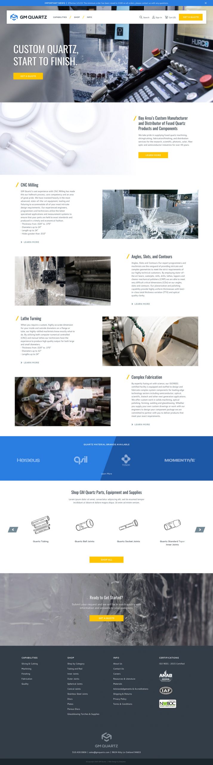 GM Quartz - Homepage