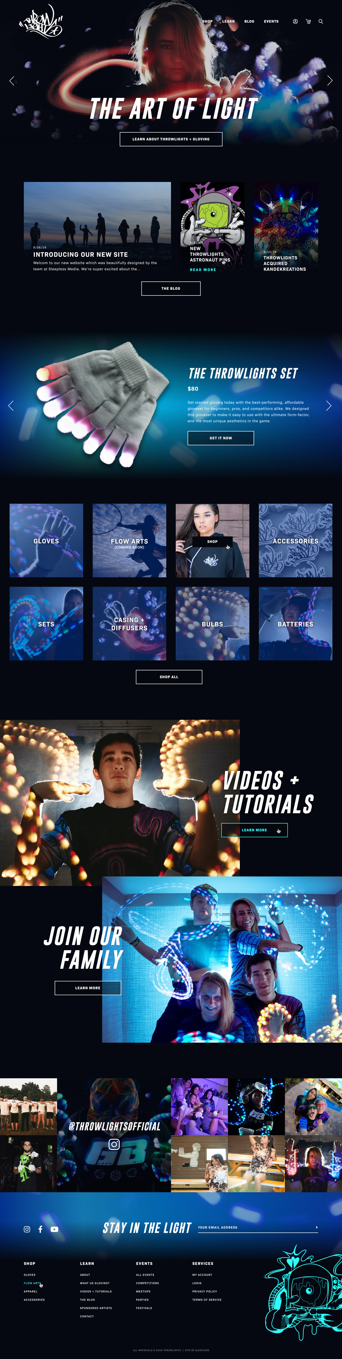 Throwlights - Homepage
