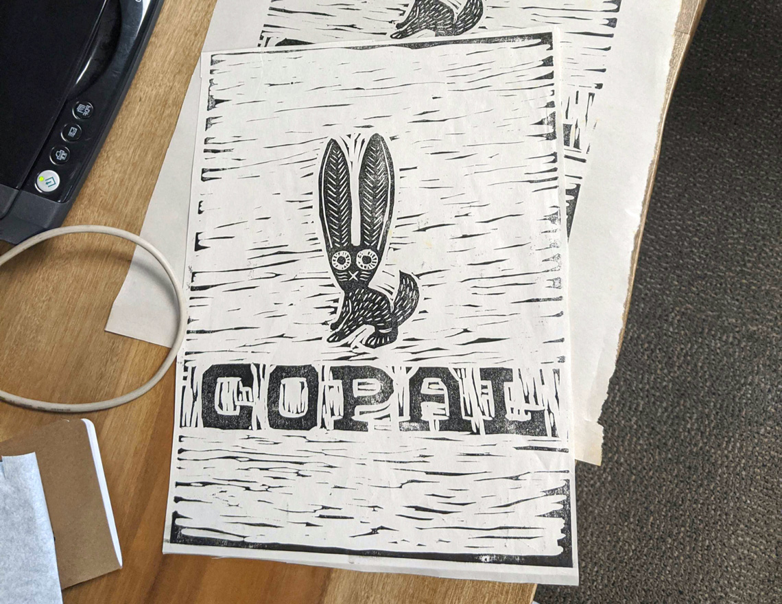 Copal - Logo Woodcut Print
