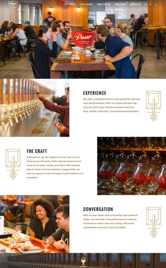 Pour Taproom WordPress Website Design