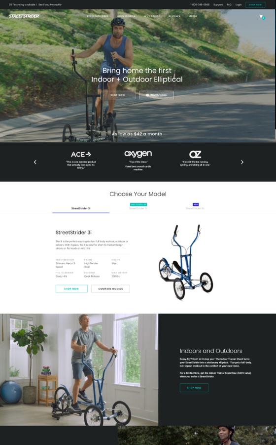 StreetStrider - Shopify Plus Design and Development