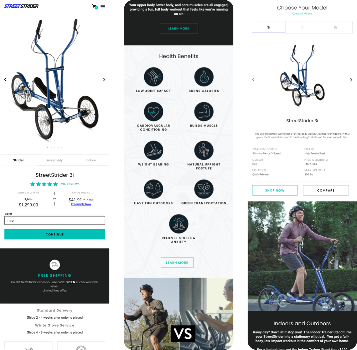 StreetStrider - Mobile Designs