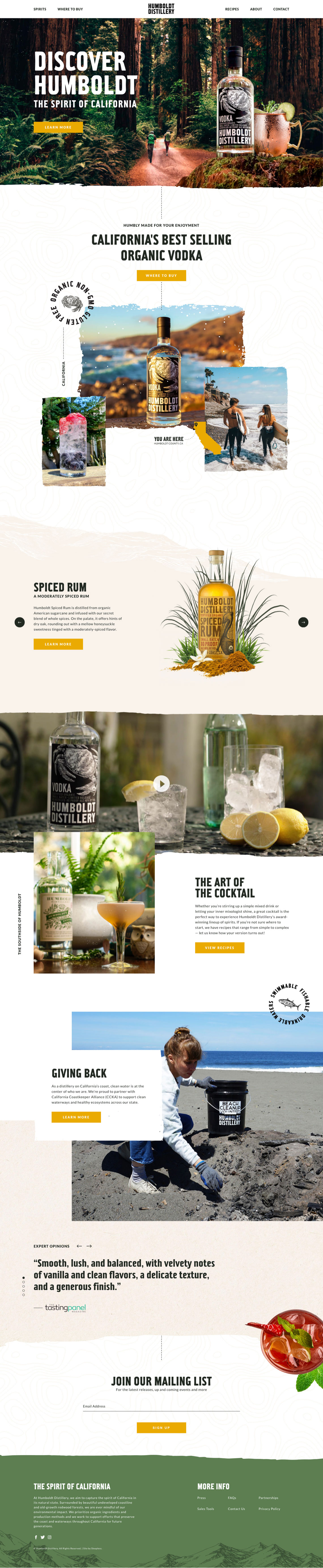 Humboldt Distillery - Homepage