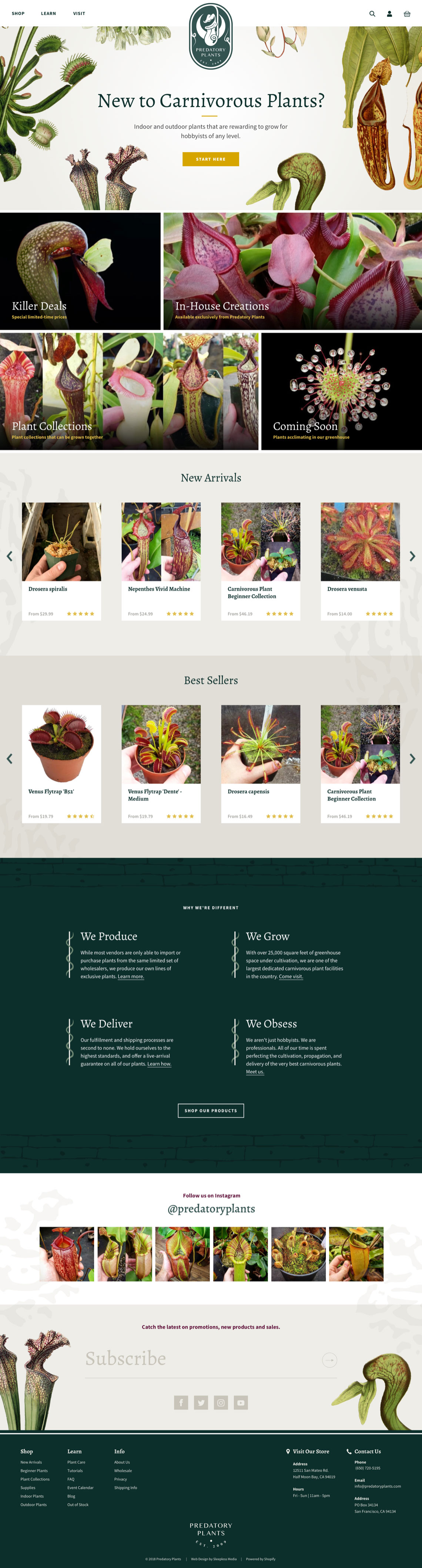 Predatory Plants - Homepage
