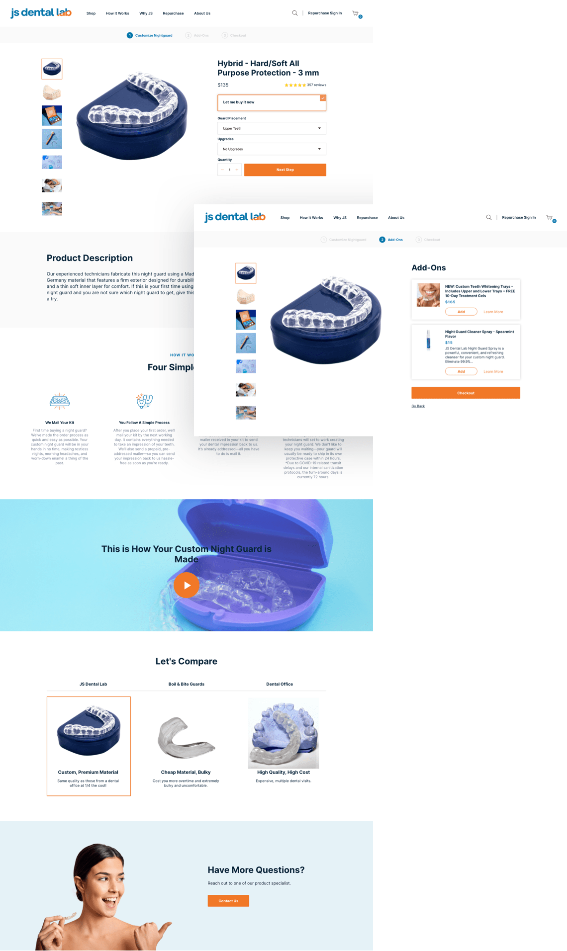 JS Dental - Product Detail Page