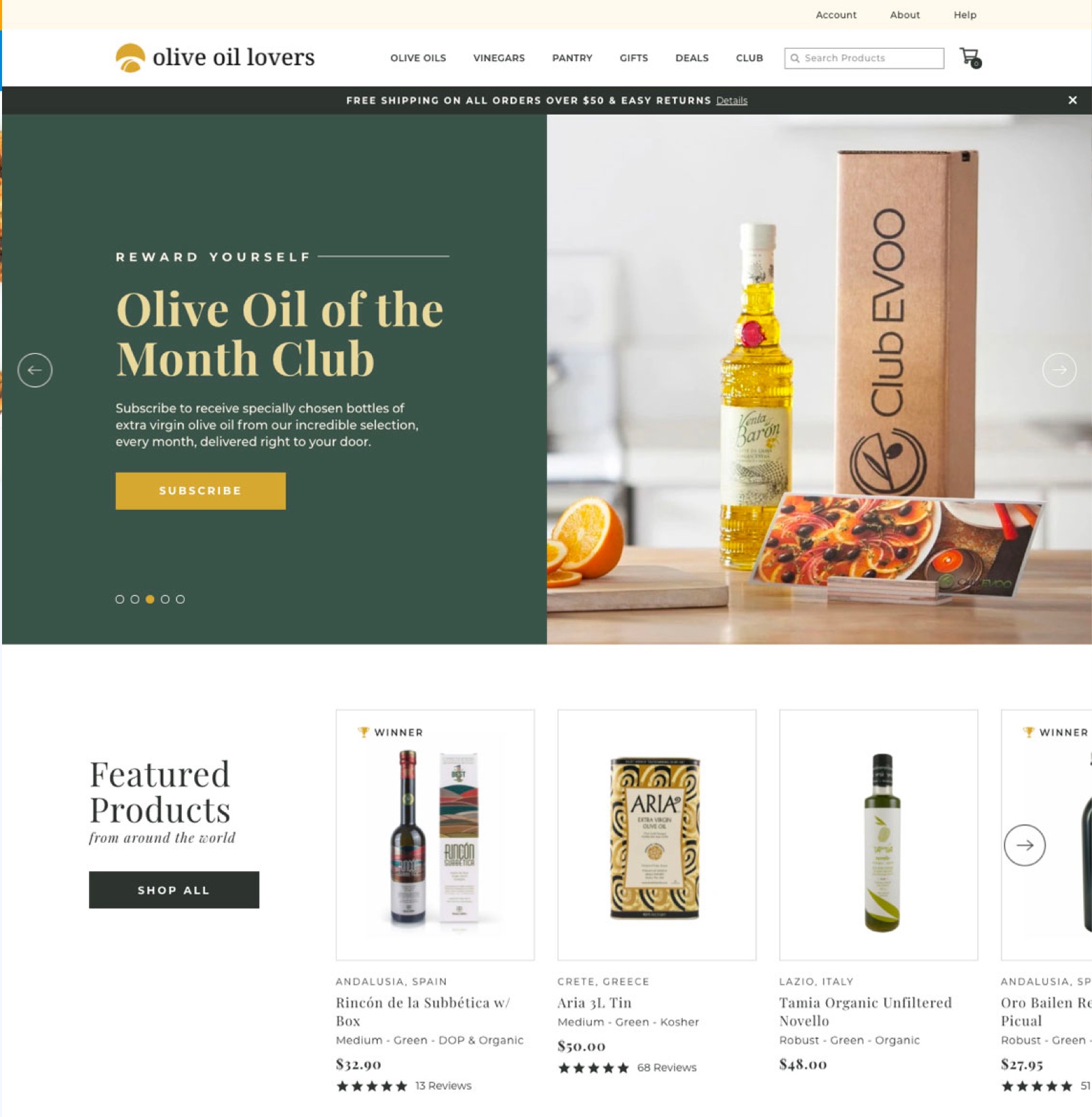 Olive Oil Lovers Website