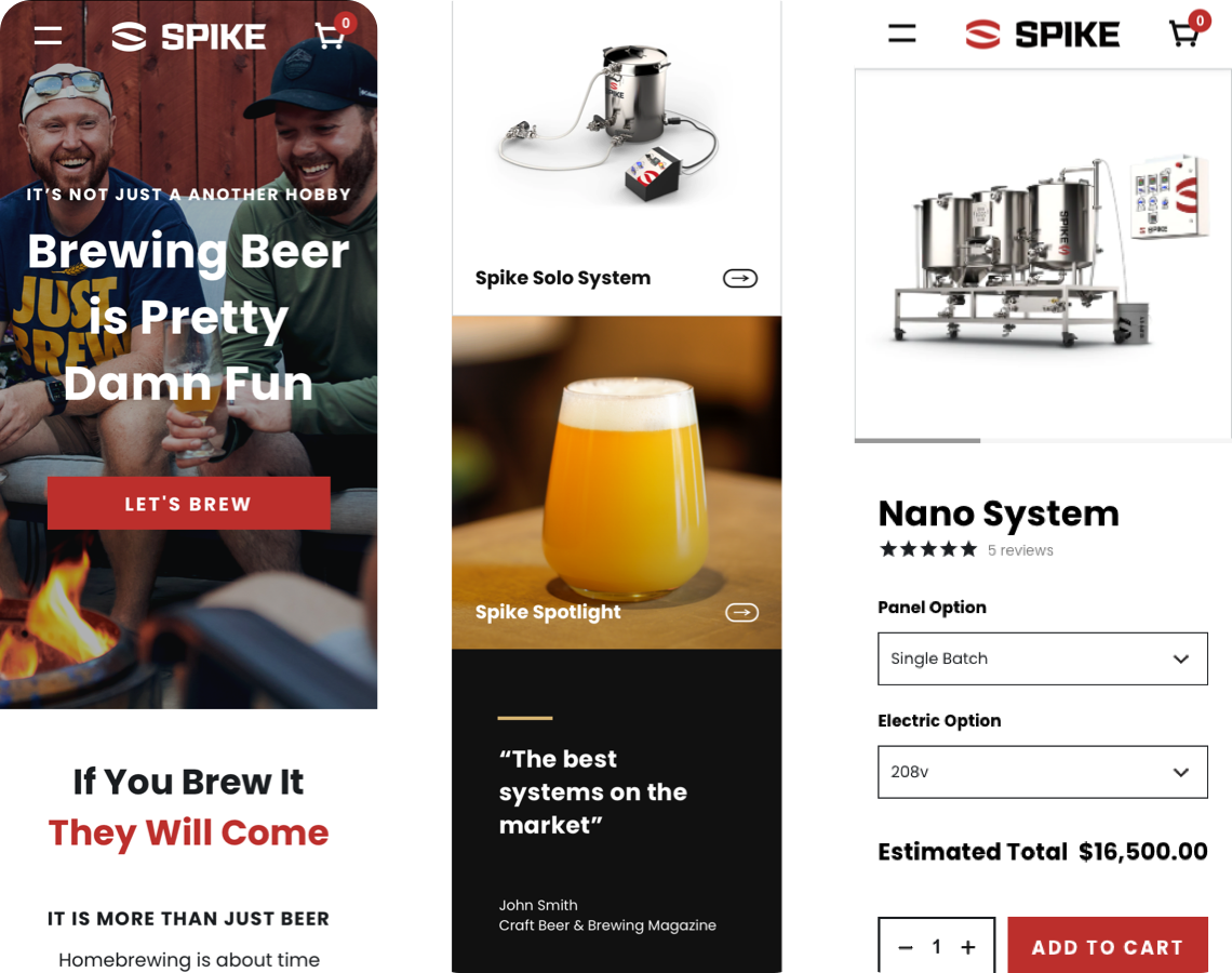 Spike Brewing - Mobile