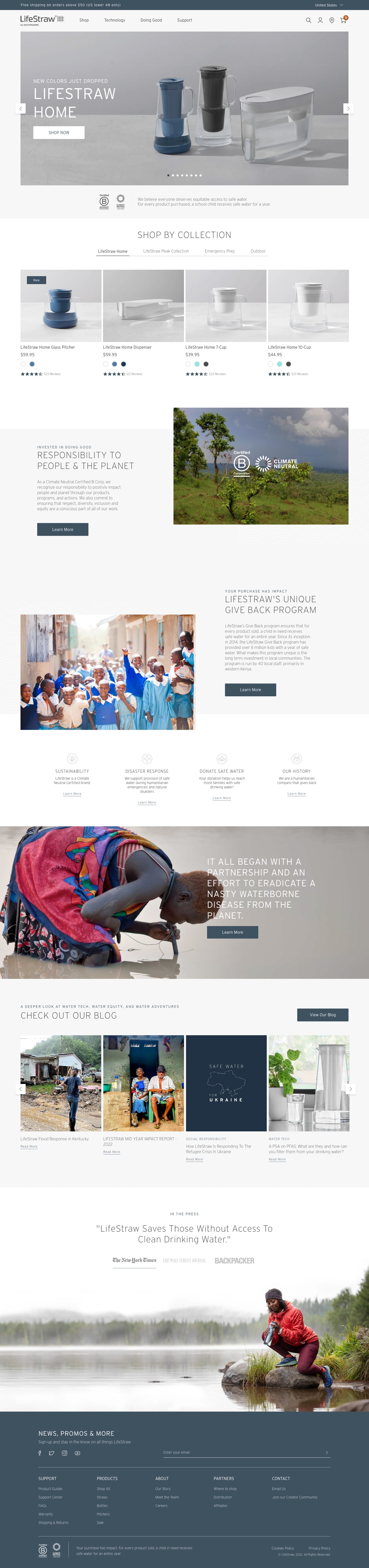 LifeStraw - Homepage