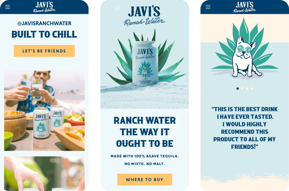 Javi's Ranch Water - Mobile