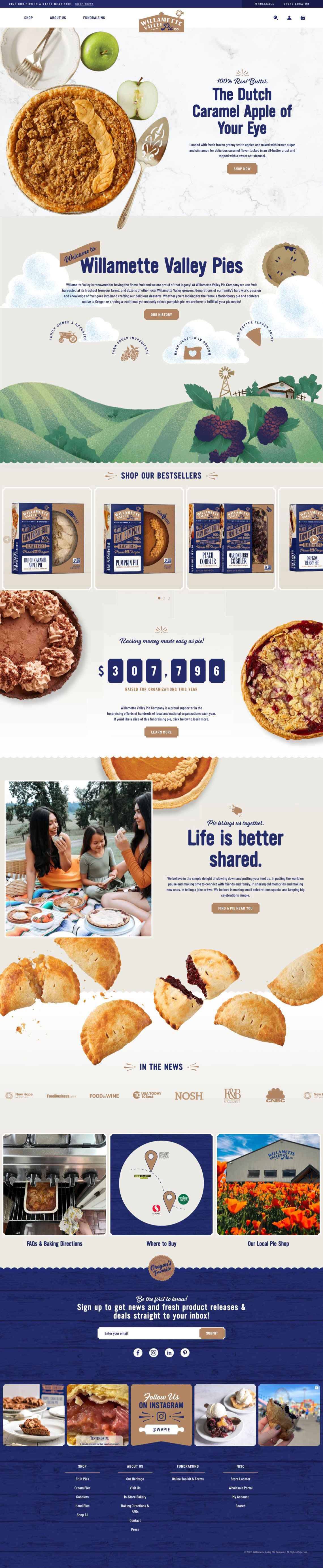 Willamette Valley Pies Co. - Homepage